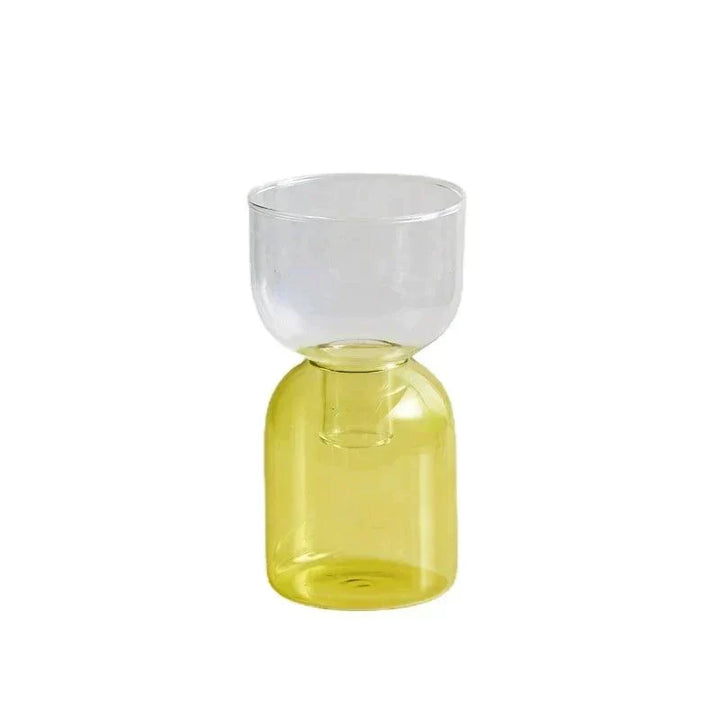 Glas Flaskehals To-delt Vase