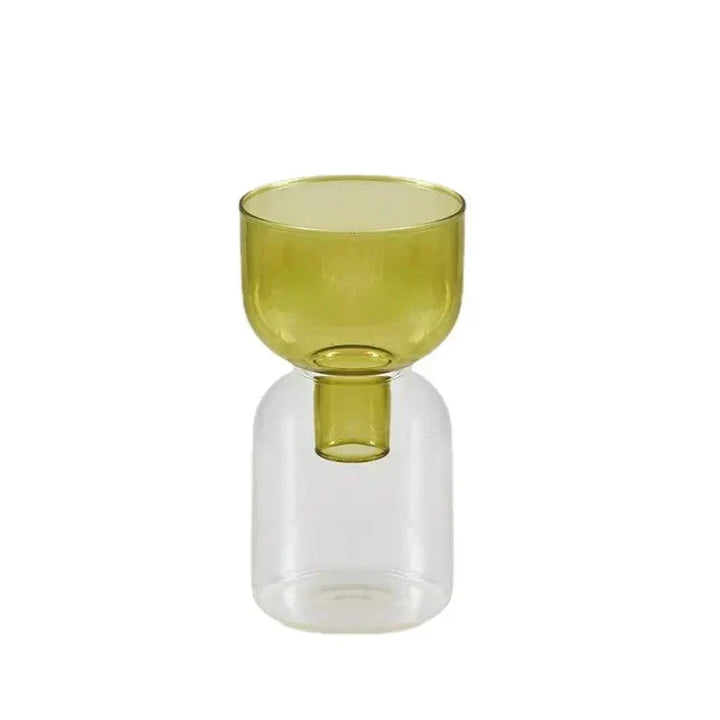 Glas Flaskehals To-delt Vase