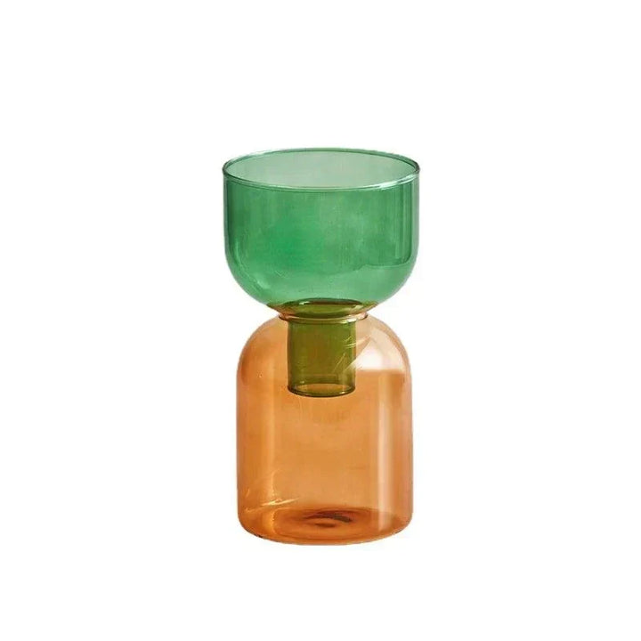 Glas Flaskehals To-delt Vase