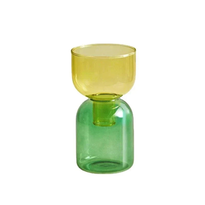 Glas Flaskehals To-delt Vase