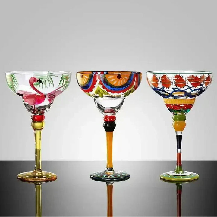 farverig Margarita Cocktailglas