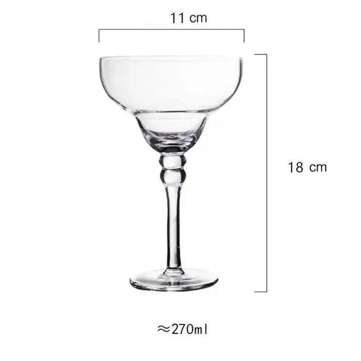 farverig Margarita Cocktailglas