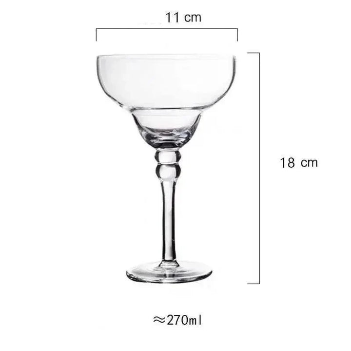 farverig Margarita Cocktail Glas