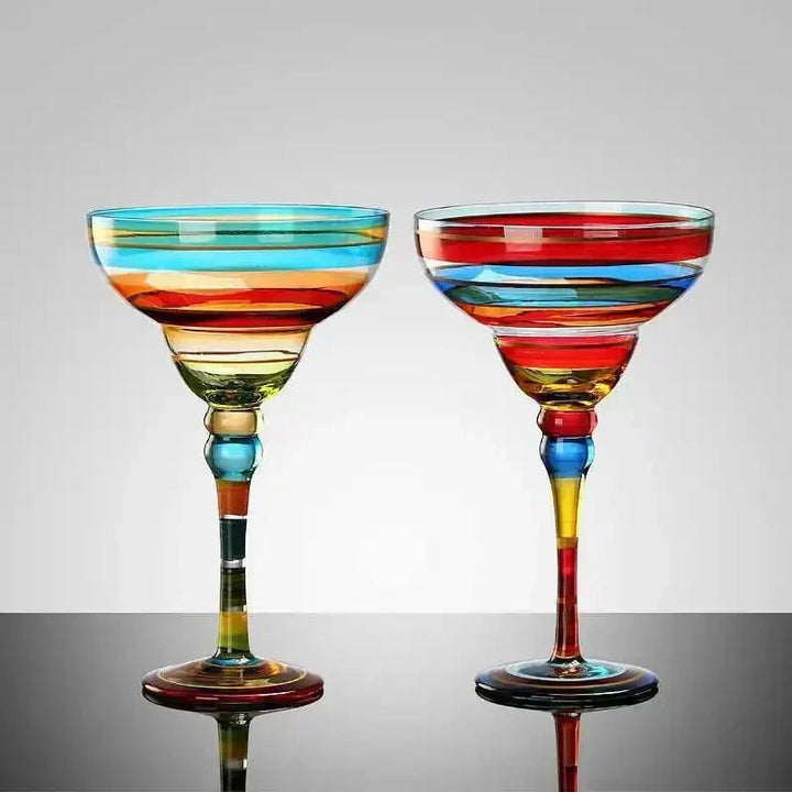 farverig Margarita Cocktailglas