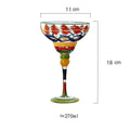farverig Margarita Cocktail Glas