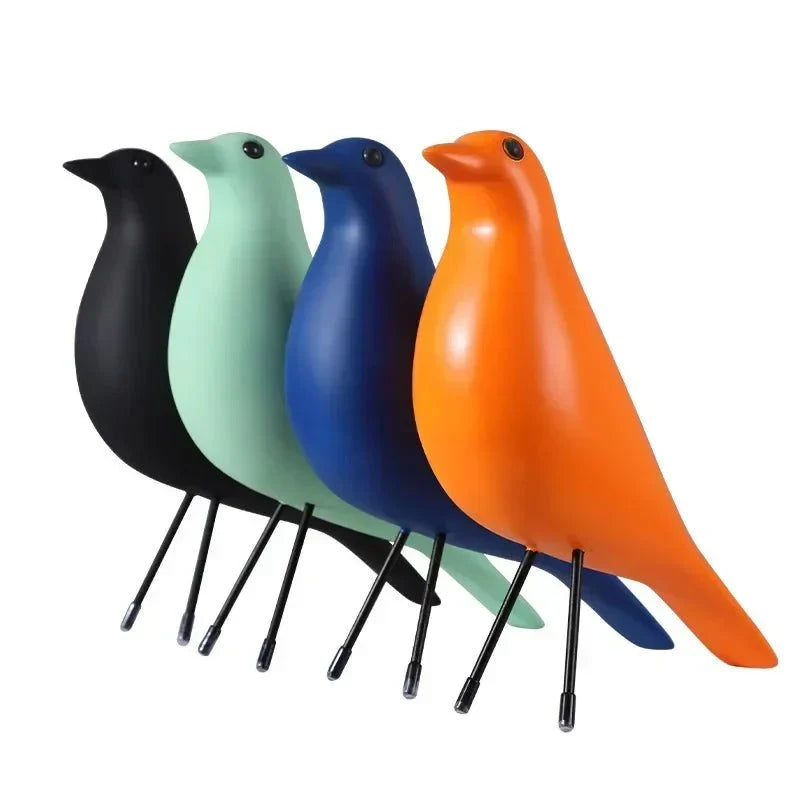 farverig nyheds fuglehus ornament