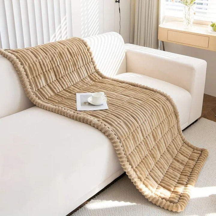 Flannel Sofa Cover Quilted Design