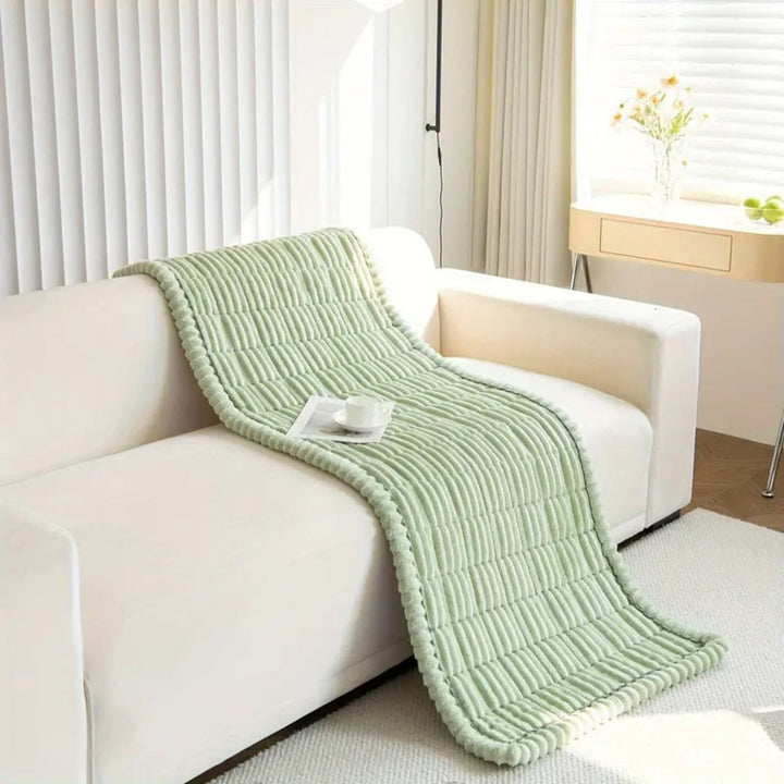 Flannel Sofa Cover Quilted Design