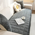 Flannel Sofa Cover Quilted Design