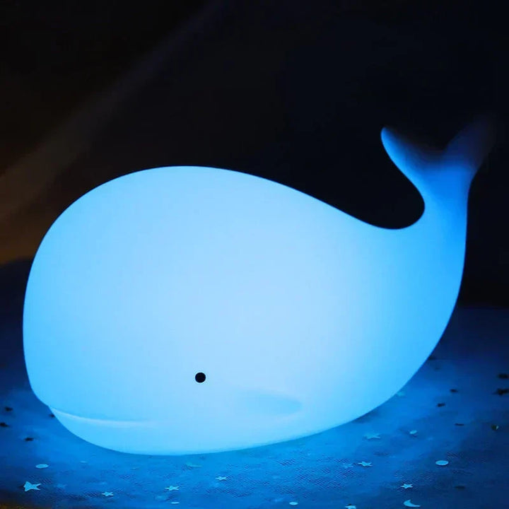 Sød Hval Nattelys med Farveskift - GlowWhale