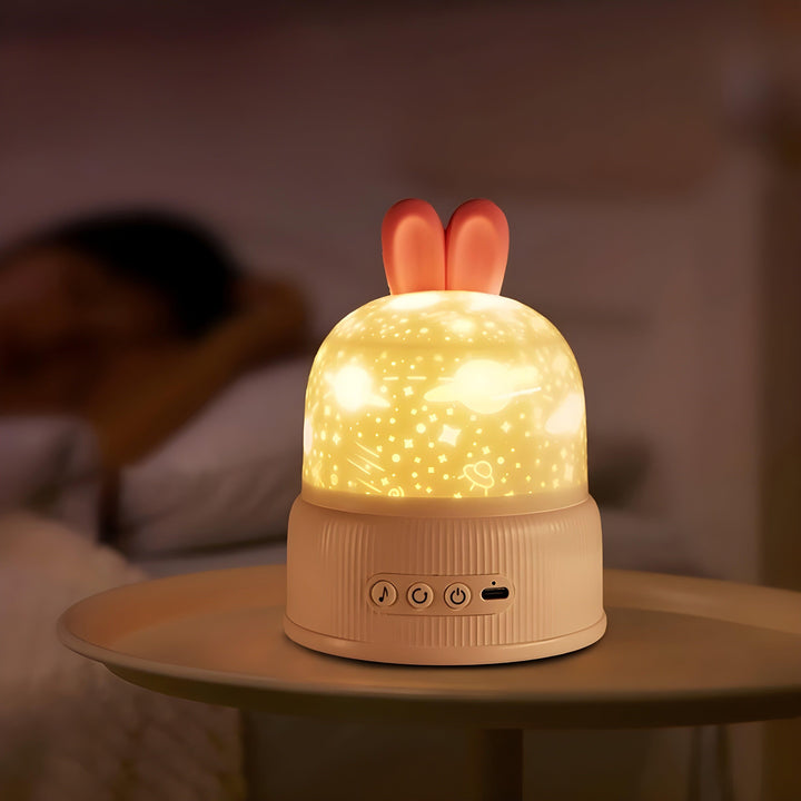 BunnyBeam Lys - Casual Sødt Kanin Projektor Nattelys til Børn |