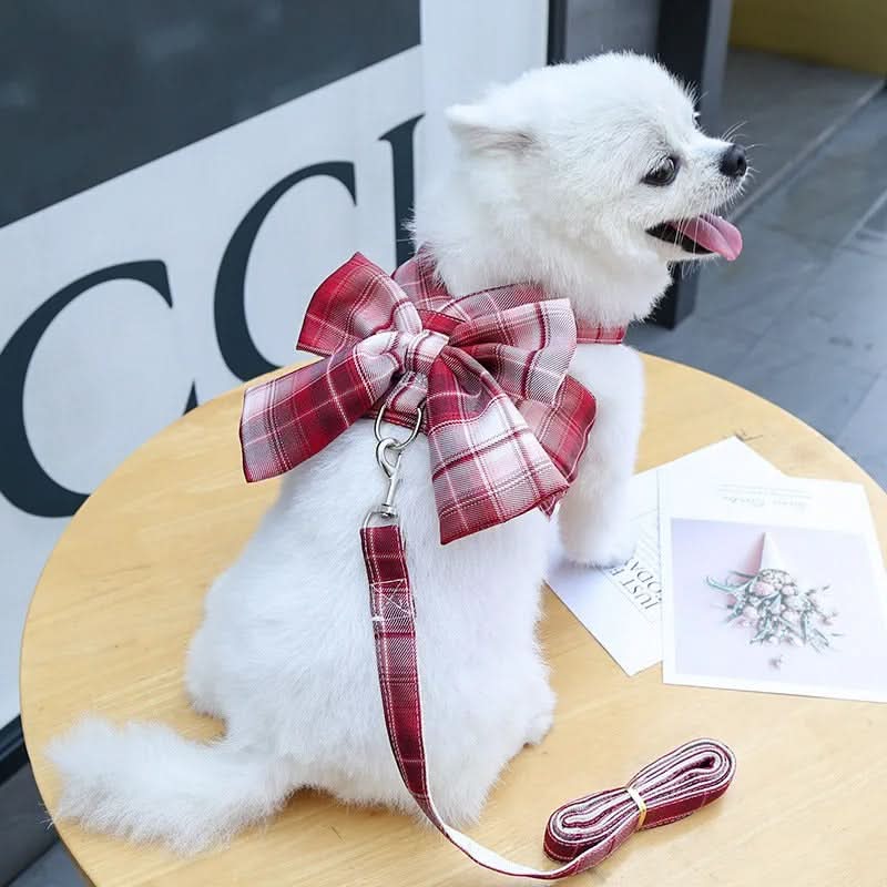 Justerbar Hundesele med Elegant Sløjfe til Stilfulde Gåture