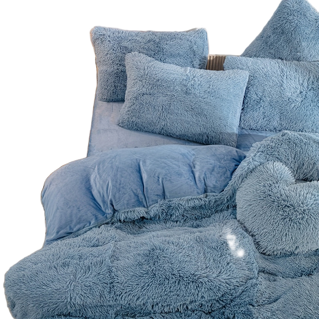 Tre-delt Velvet Sengetøjssæt med Velvet Finish