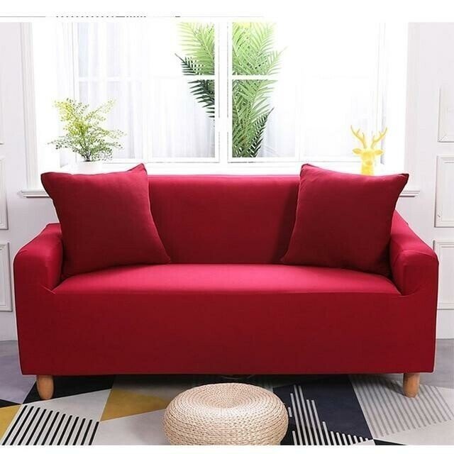 Magisk Sofa Cover Strækbar - Ensfarvet (pude er ikke inkluderet)