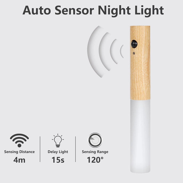 Genopladelig bevægelsessensor magnetisk LED natlampe