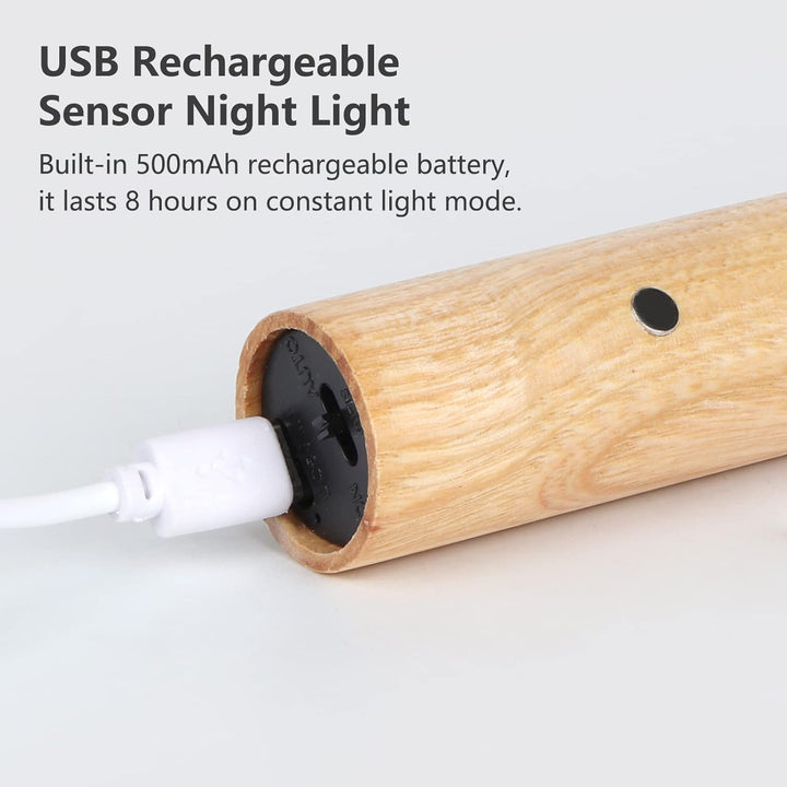 Genopladelig bevægelsessensor magnetisk LED natlampe