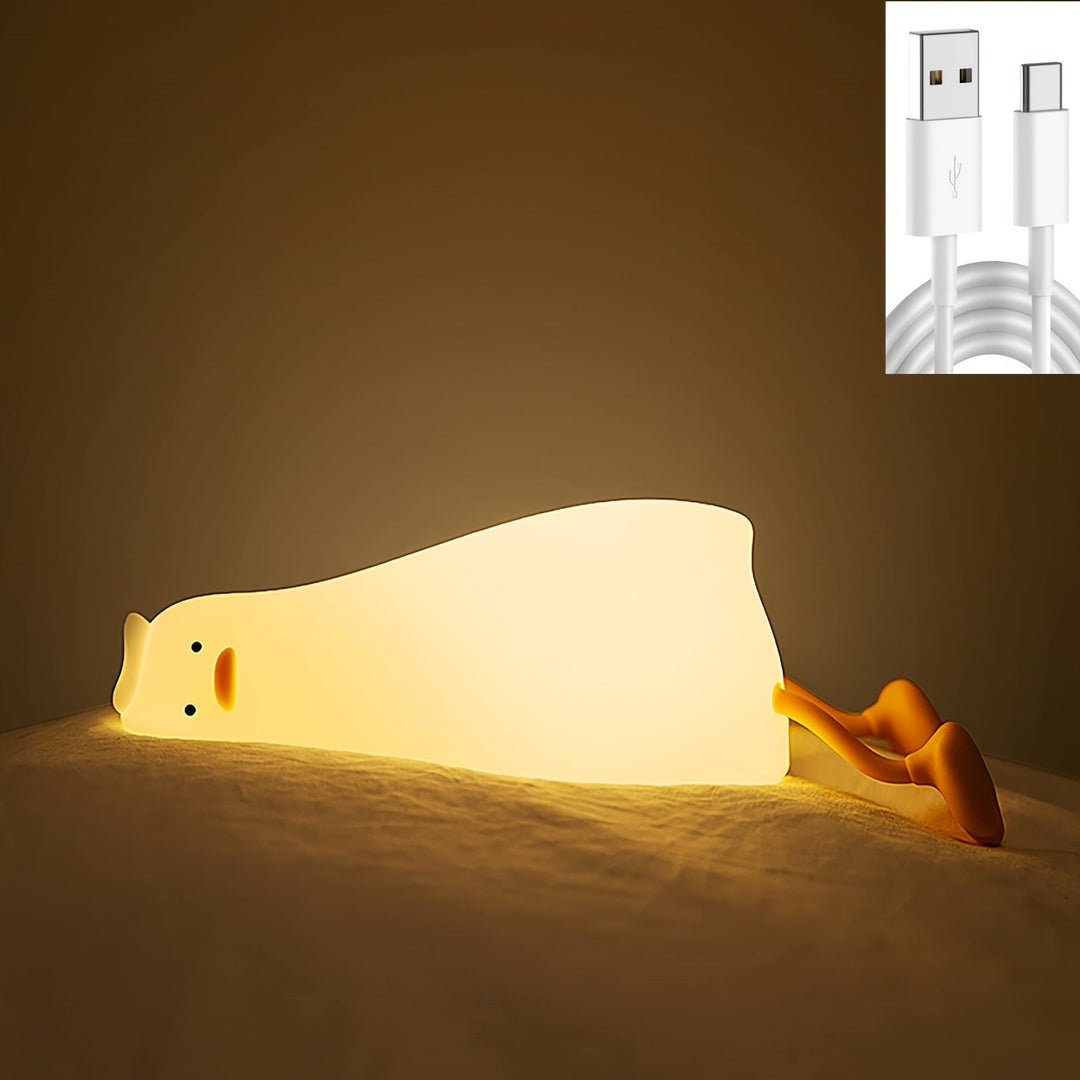Sovende And Lampe - Genopladelig Dæmpbar Silikone Nattelys