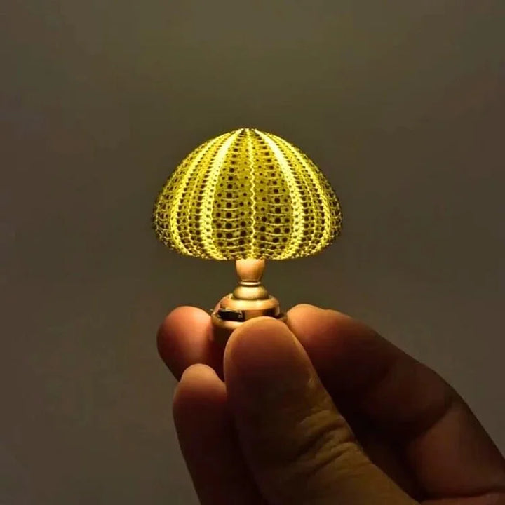 LumiCraft – Unik DIY bordlampe med naturlig søpindsvin skal til en hyggelig indretning