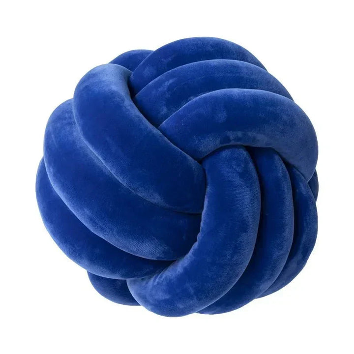 Dekorativ knyttet suede-look bold blød pude