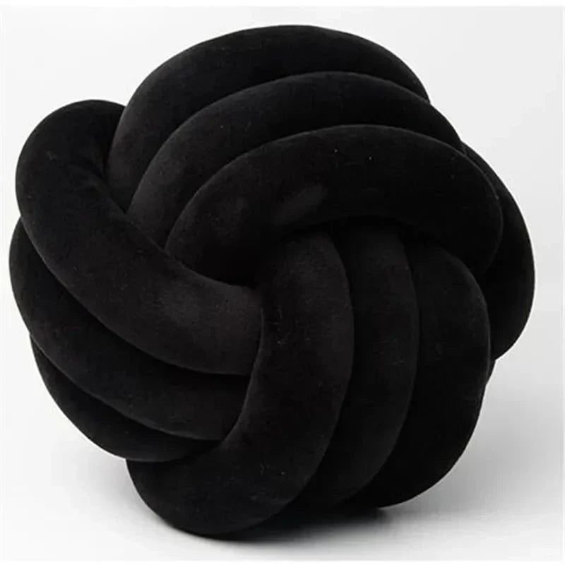 Dekorativ knyttet suede-look bold blød pude