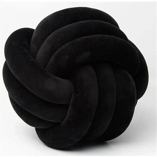 Dekorativ knyttet suede-look bold blød pude