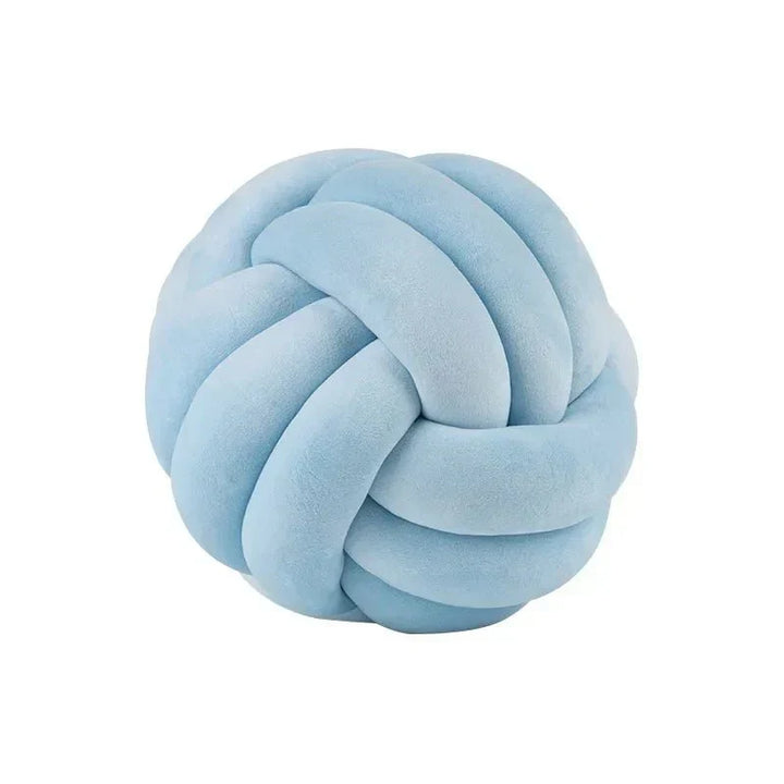 Dekorativ knyttet suede-look bold blød pude