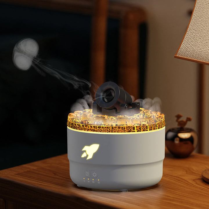 Cannon Luftfugter Aroma Diffuser Vanddamp Nattelys Lava Perfekt Gave