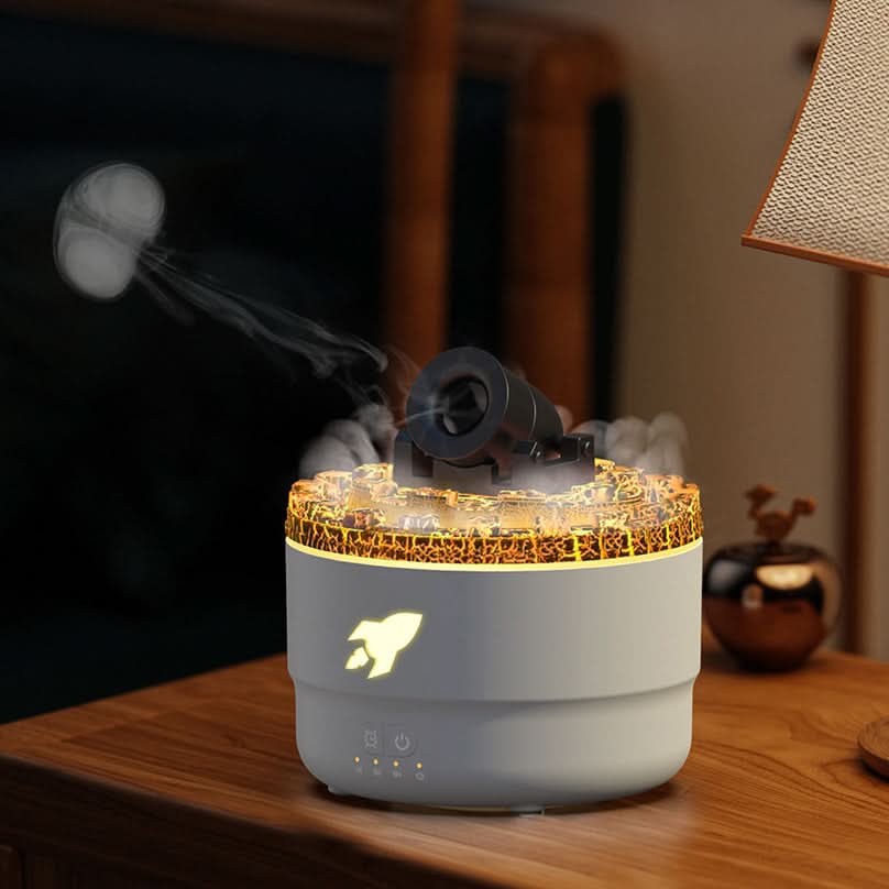 Lava Cannon Luftfugter Aroma Diffuser med Mist Nattelys