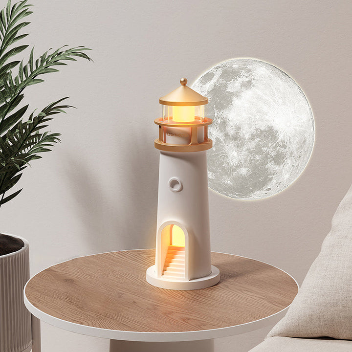 Lysfyr Højttaler Bluetooth Lampe Måneskinns Ambient Lys Bedste Gave