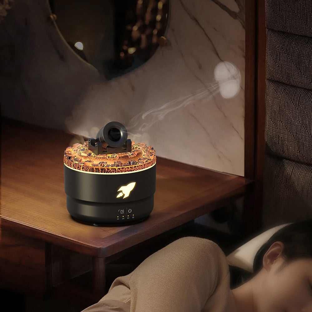 Cannon Luftfugter Aroma Diffuser Vanddamp Nattelys Lava Perfekt Gave