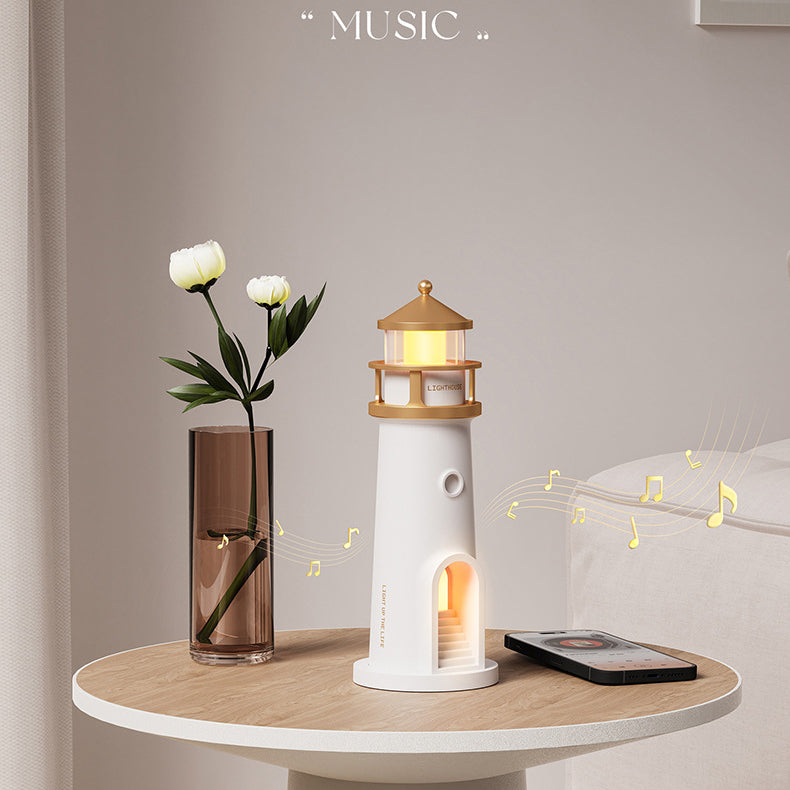 Lysfyr Højttaler Bluetooth Lampe Måneskinns Ambient Lys Bedste Gave