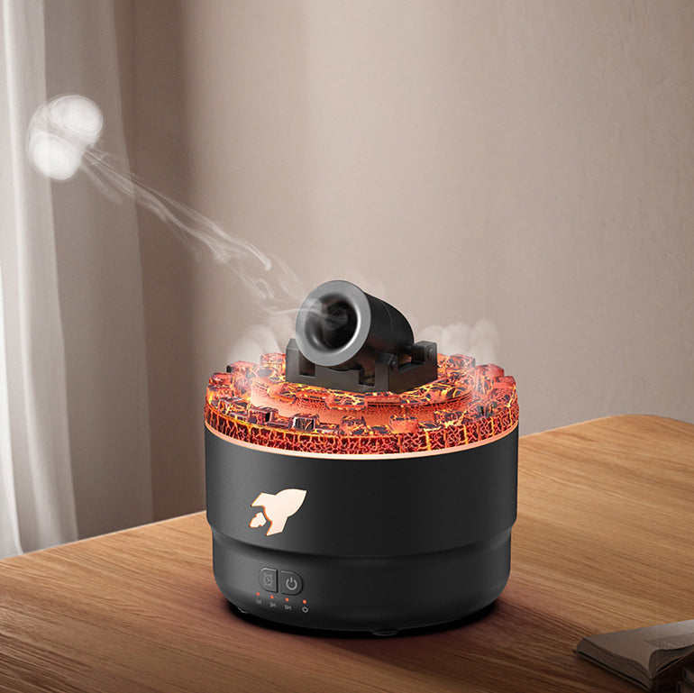 Cannon Luftfugter Aroma Diffuser Vanddamp Nattelys Lava Perfekt Gave