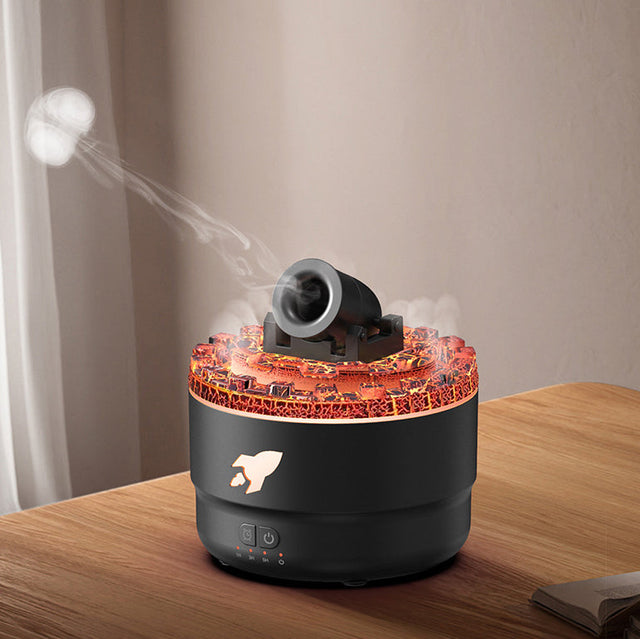 Cannon Luftfugter Aroma Diffuser Vanddamp Nattelys Lava Perfekt Gave