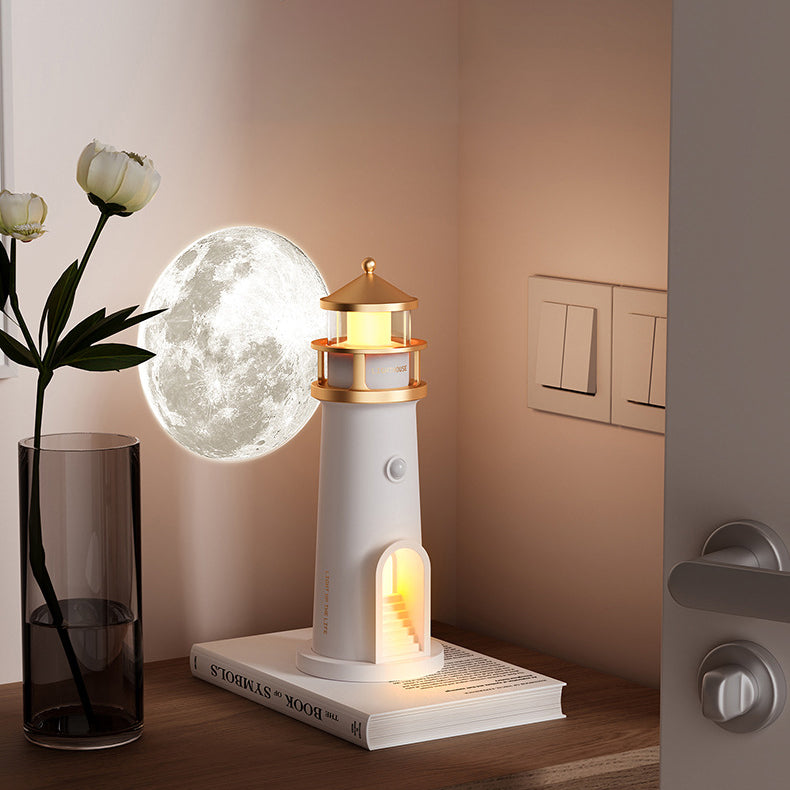 Lysfyr Højttaler Bluetooth Lampe Måneskinns Ambient Lys Bedste Gave