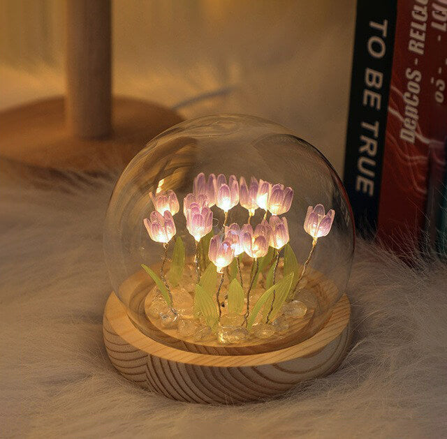 DIY Mini Tulipan Blomster Nattelys