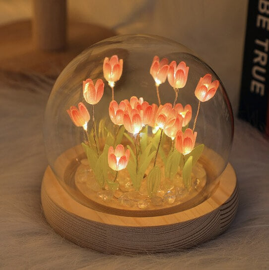 DIY Mini Tulipan Blomster Nattelys