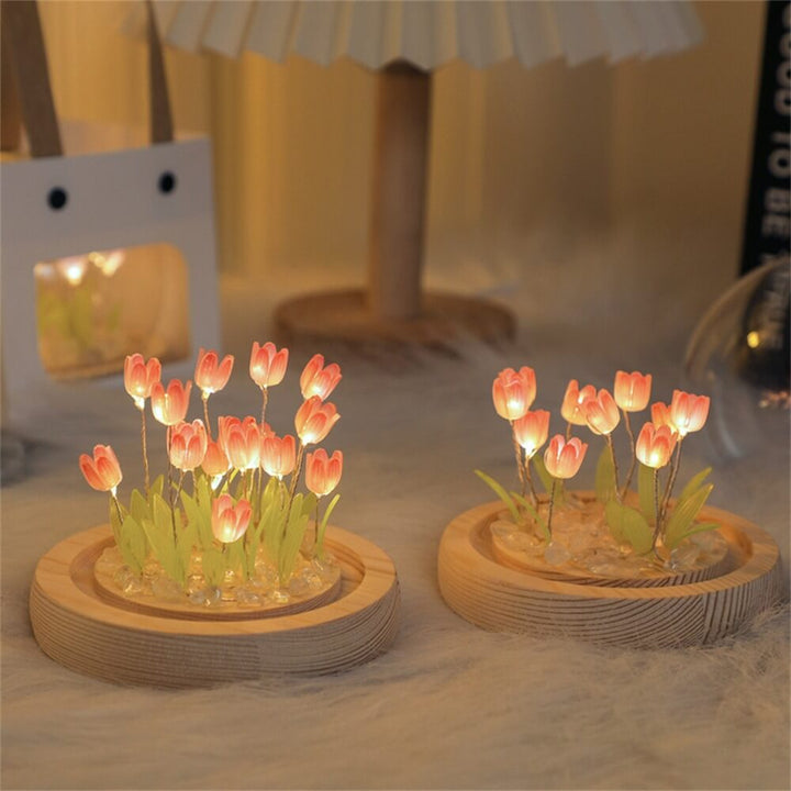 DIY Mini Tulipan Blomster Nattelys