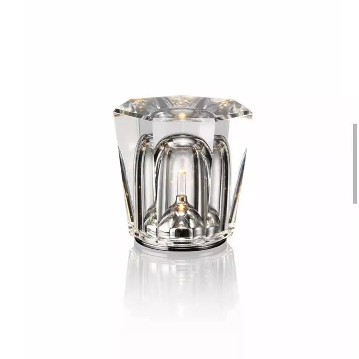 Krystal Lampe Trådløs Bordlampe