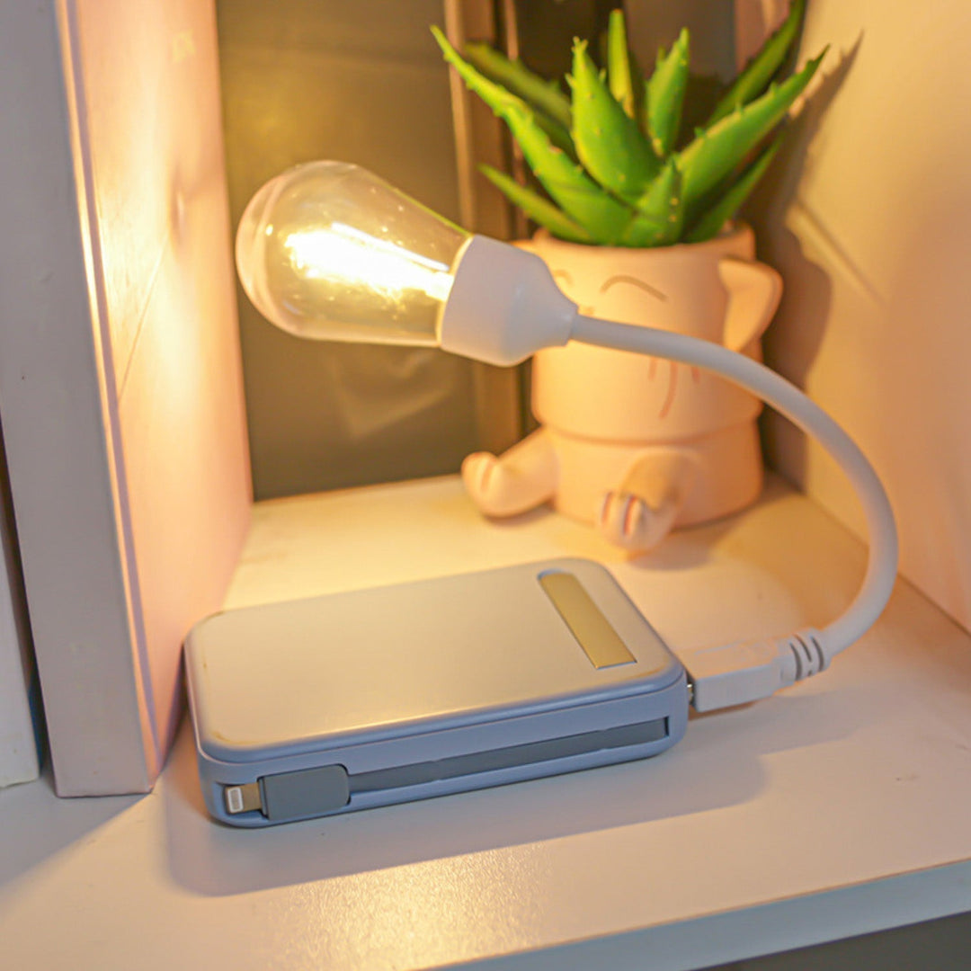 USB LED Roterende Nattelys – Fleksibel Læselampe til On-the-Go |