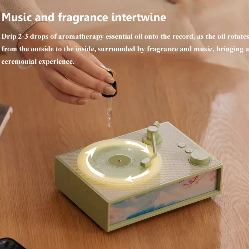 Aromaterapi Bluetooth Højttaler med Nattelys