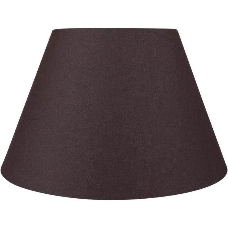 Mellem lampeskærm, tøndelignende lampeskærm til bordlampe og gulvlampe, 7x13x7.8 tommer, naturligt ventileret hør, håndlavet, spider (hvid)