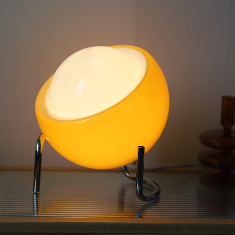 RETRO GLAS BORDLAMPE - AMBIENT NORDISK NATTELYS