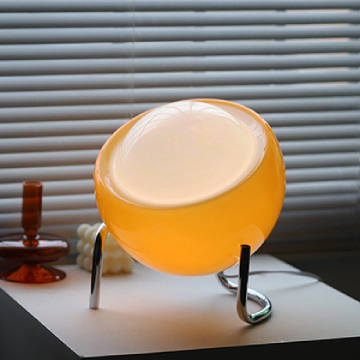 RETRO GLAS BORDLAMPE - AMBIENT NORDISK NATTELYS