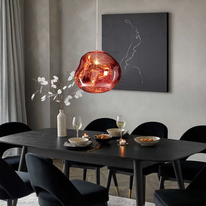 Dynamisk Akryl LED Loftlampe med Spejlfinish