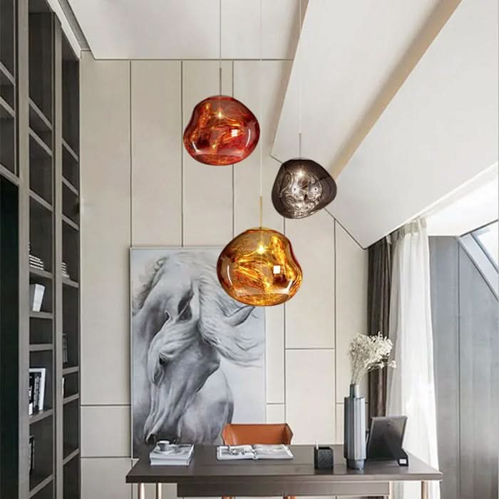 Dynamisk Akryl LED Loftlampe med Spejlfinish