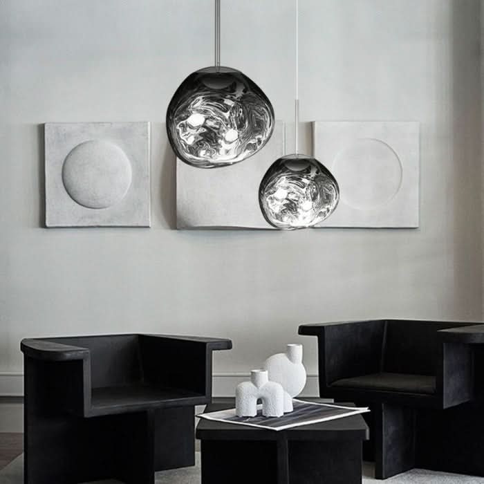 Dynamisk Akryl LED Loftlampe med Spejlfinish