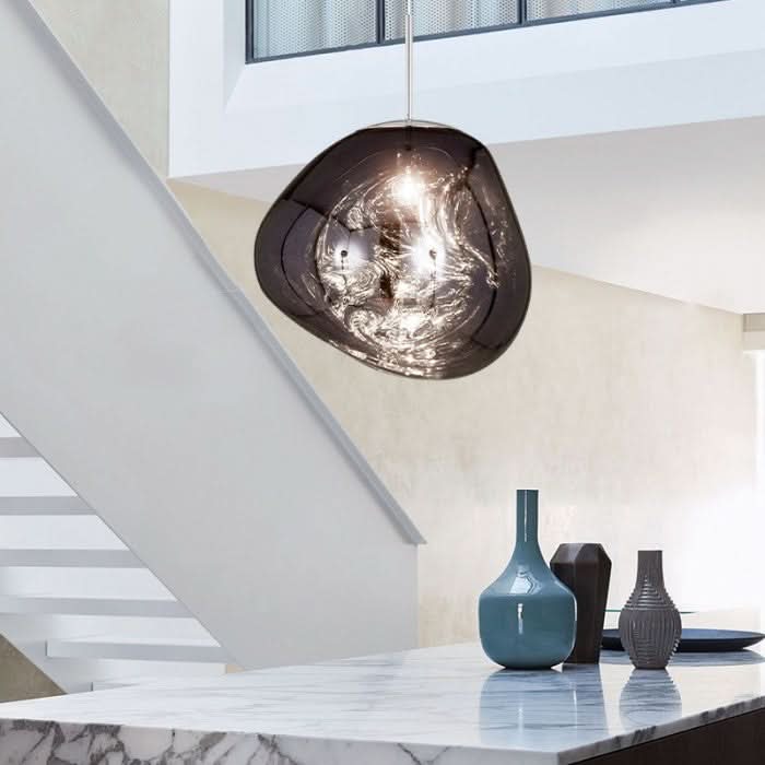 Dynamisk Akryl LED Loftlampe med Spejlfinish