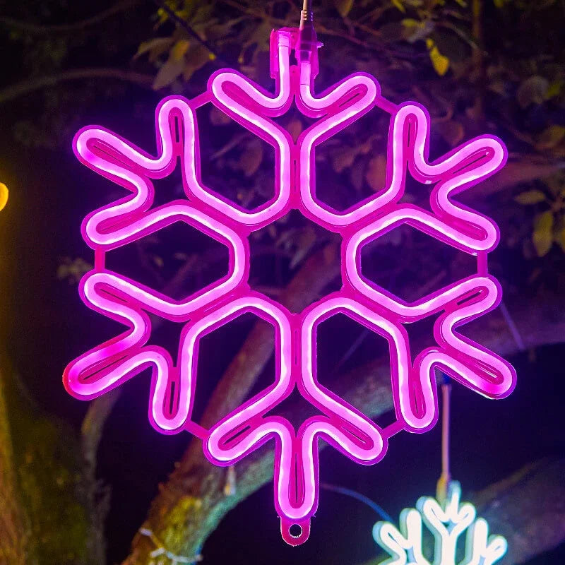 Vandtæt LED Snefnug Lys til Festlig Vinter Dekoration