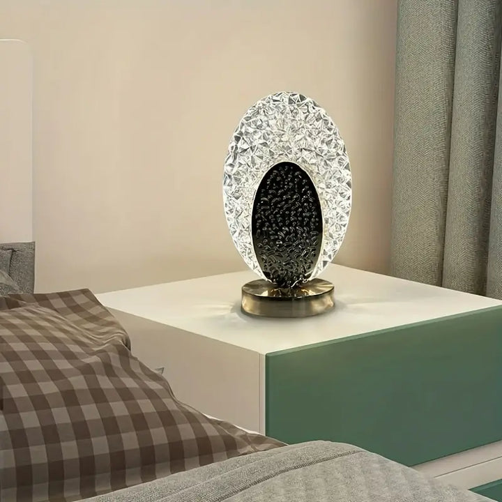Moderne &amp; Luksuriøs Påfugle Bordlampe - CrystalGlow