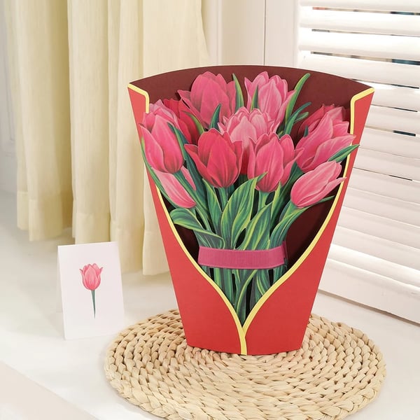 Plastik Pop-up Blomst | Inkl. Gratis Gavekort - Fair